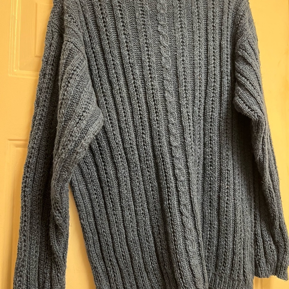Hackett & Turpin Blue Ireland Cable Knit Sweater - Picture 9 of 11